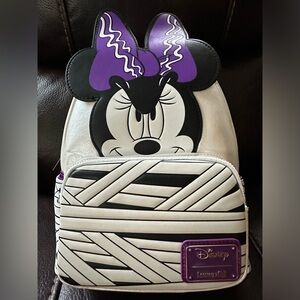 Minnie Mouse Bride of Frankenstein Lounge Fly mini back pack. Glow in the Dark!